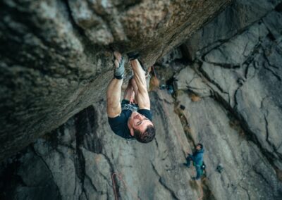 Adam Ondra is climbing famous crack in Italy - Greenspit.